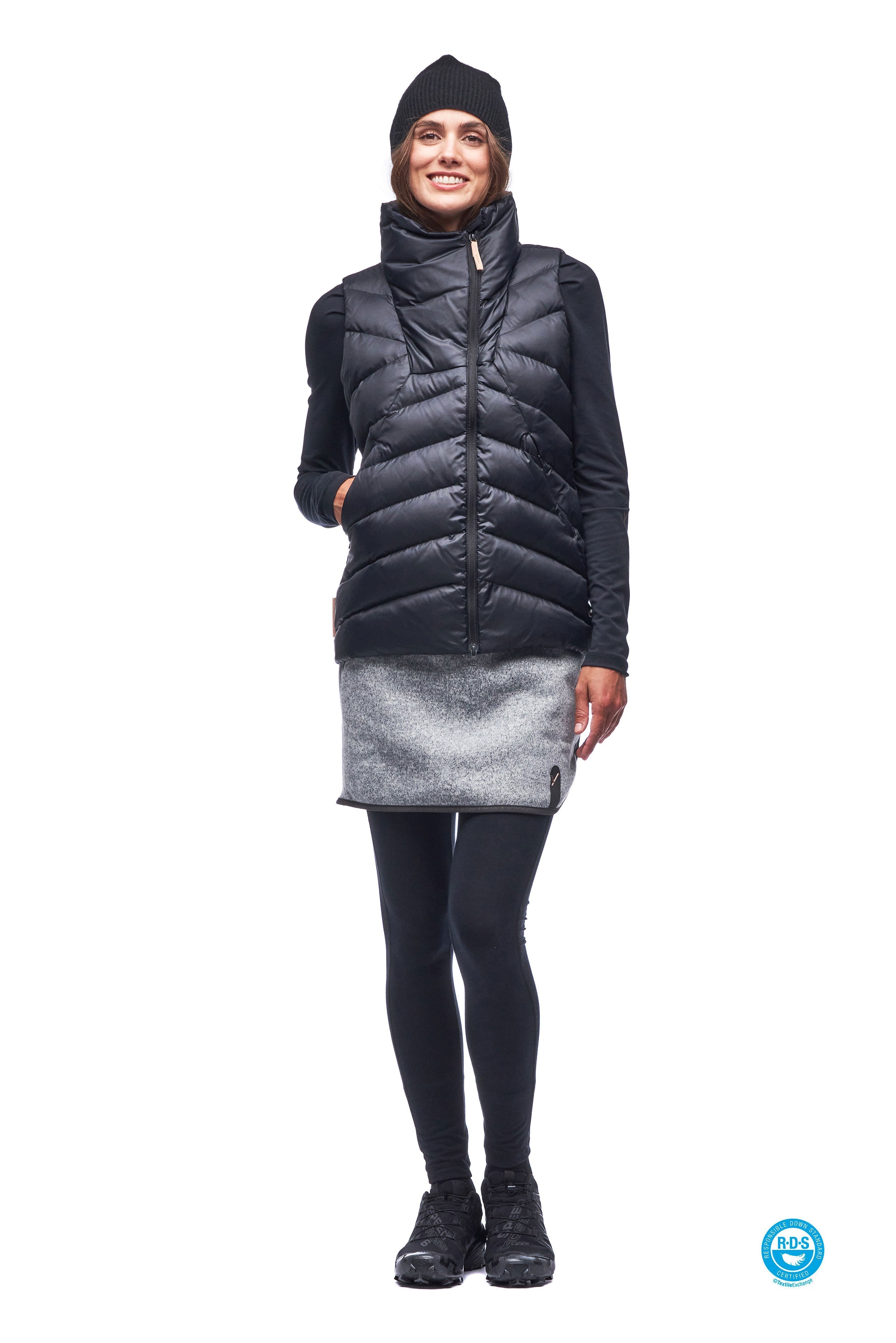 Indyeva Papluma II Vest for Women - Lightweight & Stylish Puffer Vest for Outdoor Activities, Hiking, and Casual Wear