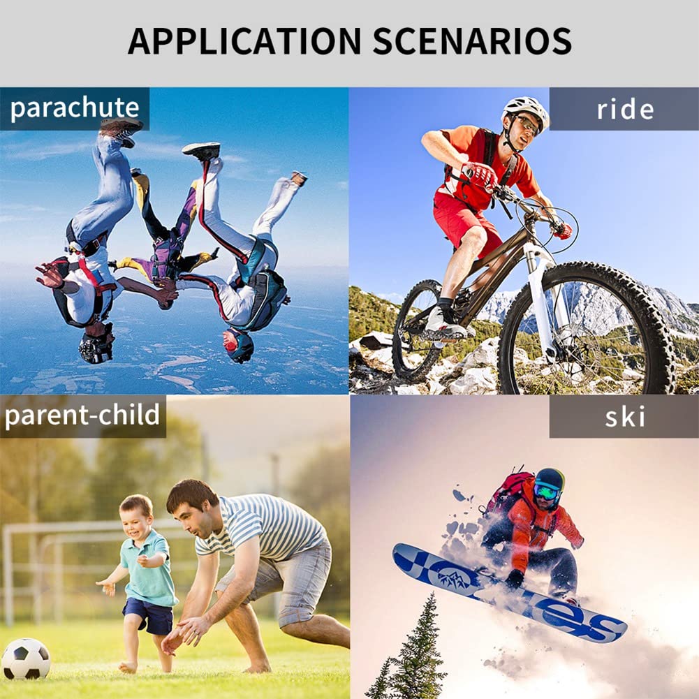 ZONTTR 1080P HD Mini Action Camera - Waterproof Sports Camera for Cycling, Driving, Hiking & Outdoor Adventures | Portable Body Camera with Digital Video Recorder & DV Camcorder Functions