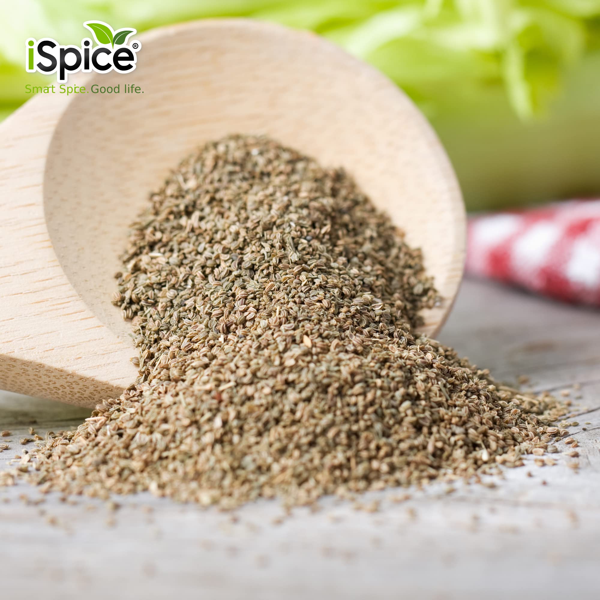 Organic Ground Celery Seed Powder 4.7oz (133g) - Pure, Natural Seasoning for Soups, Salads & Meat Rubs - iSpice Premium Spice Blend for Cooking & Baking