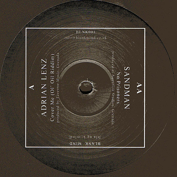 Adrian Lenz & Sandman - Cover Me / No Prisoners EP (BLNK001) | Techno & Electronic Music Vinyl for DJs & Club Performances