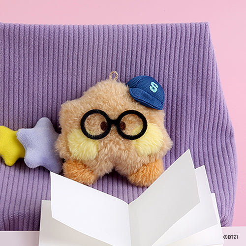 BT21 Mini Preppy Keyring Plush - Shooky Cute Collectible Stuffed Toy for BTS Fans | Perfect for Backpacks, Keychains, and Gifts