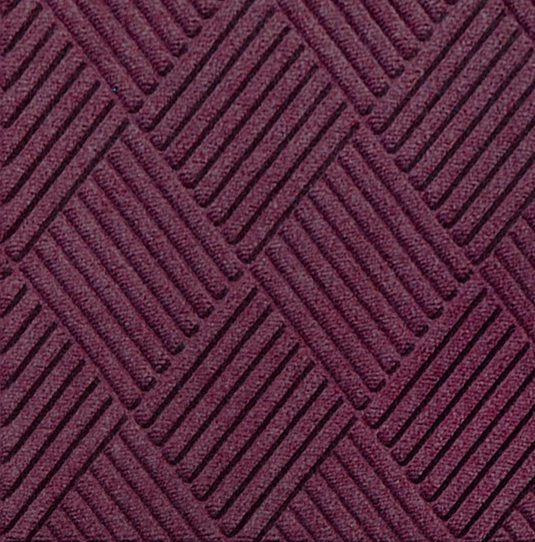 Premium M+A Matting 272 Waterhog Grand Classic Half Oval Doormat - Indoor/Outdoor Polypropylene Fiber with Non-Slip SBR Rubber Backing - 3.3' x 6' Bordeaux Red - Perfect for Entryways, Mudrooms & High-Traffic Areas