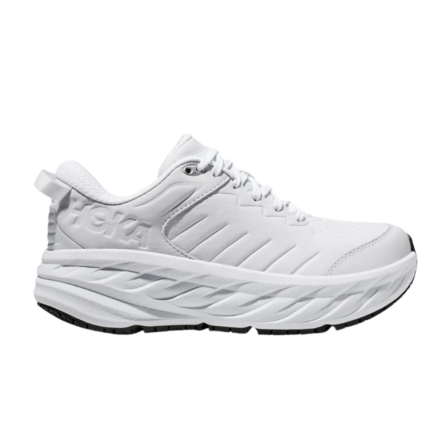 Hoka Bondi SR Men's Running Shoes in White - Lightweight & Cushioned for Long-Distance Running, Walking & Workouts