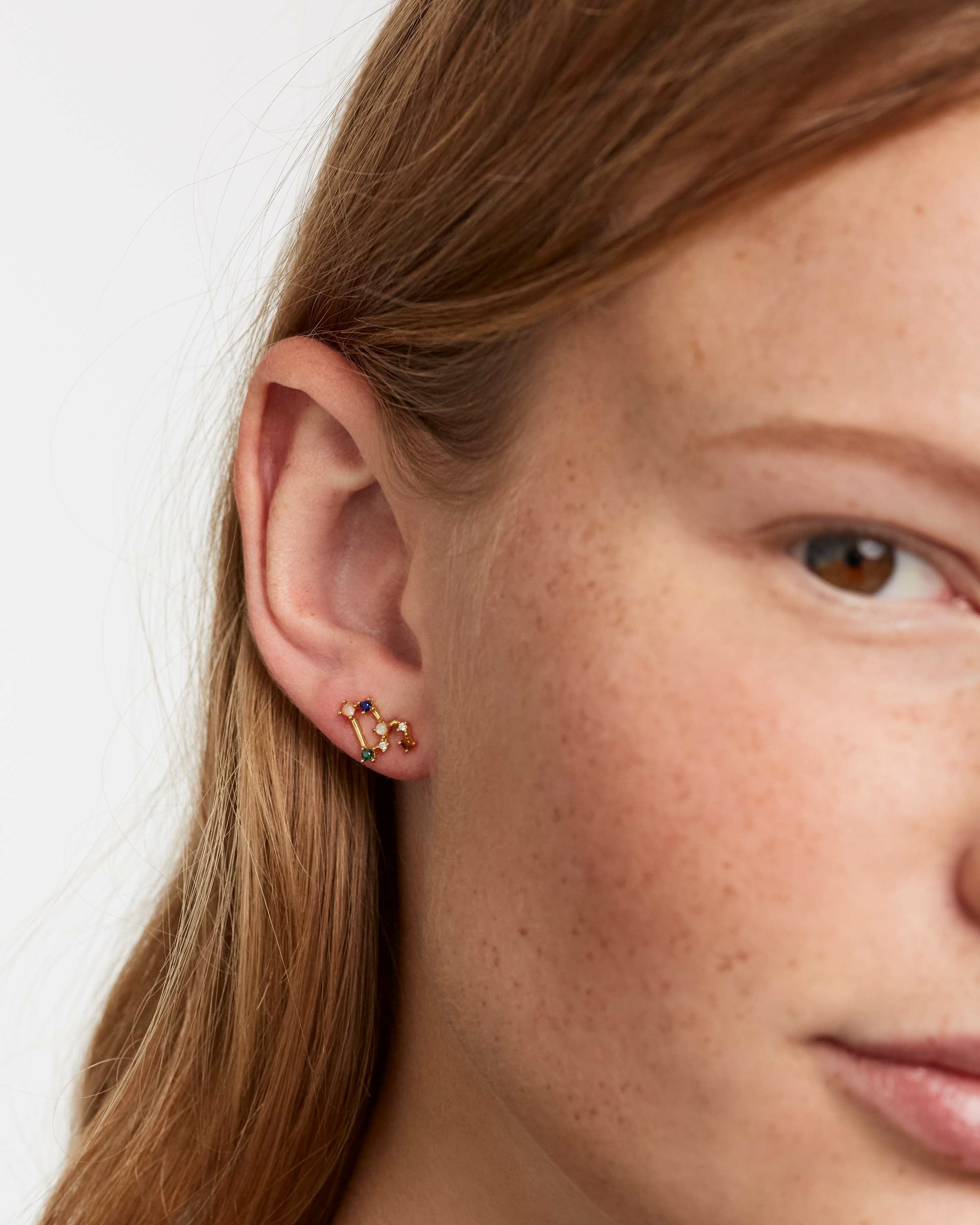 Stylish Leo Zodiac Earrings for Women - Gold & Silver Constellation Jewelry - Perfect for Birthdays, Gifts & Astrology Lovers