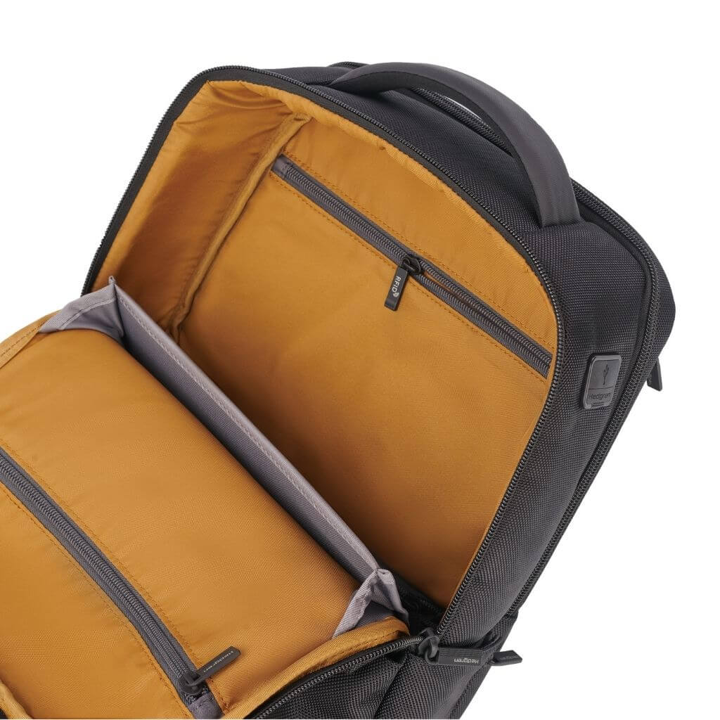 Hedgren Drive RFID Anti-Theft Laptop Backpack for 14.1 Inch Notebook - Light Grey | Perfect for Work, Travel & Daily Commute