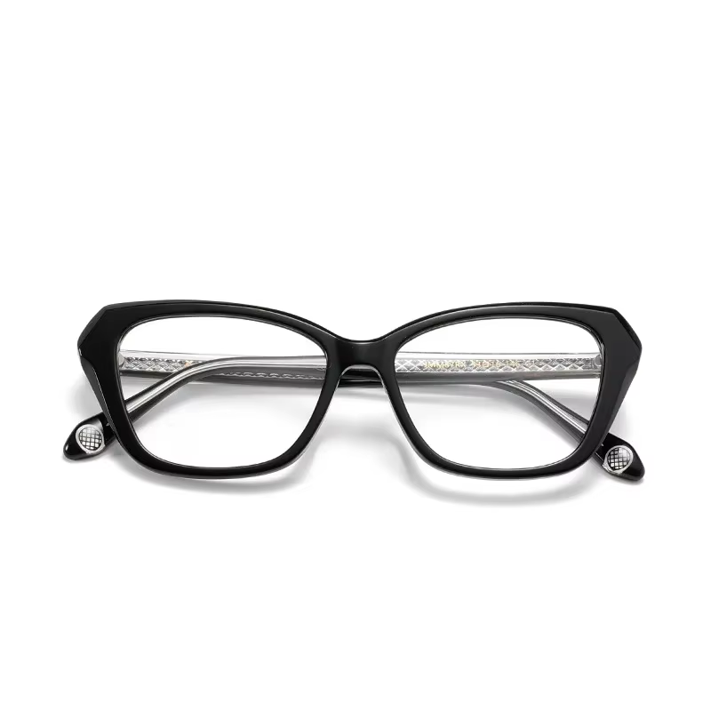 Stylish Aror Unisex Full Rim Square Cat Eye Acetate Eyeglasses Frame 199871 - Perfect for Work, Reading & Fashion Accessories