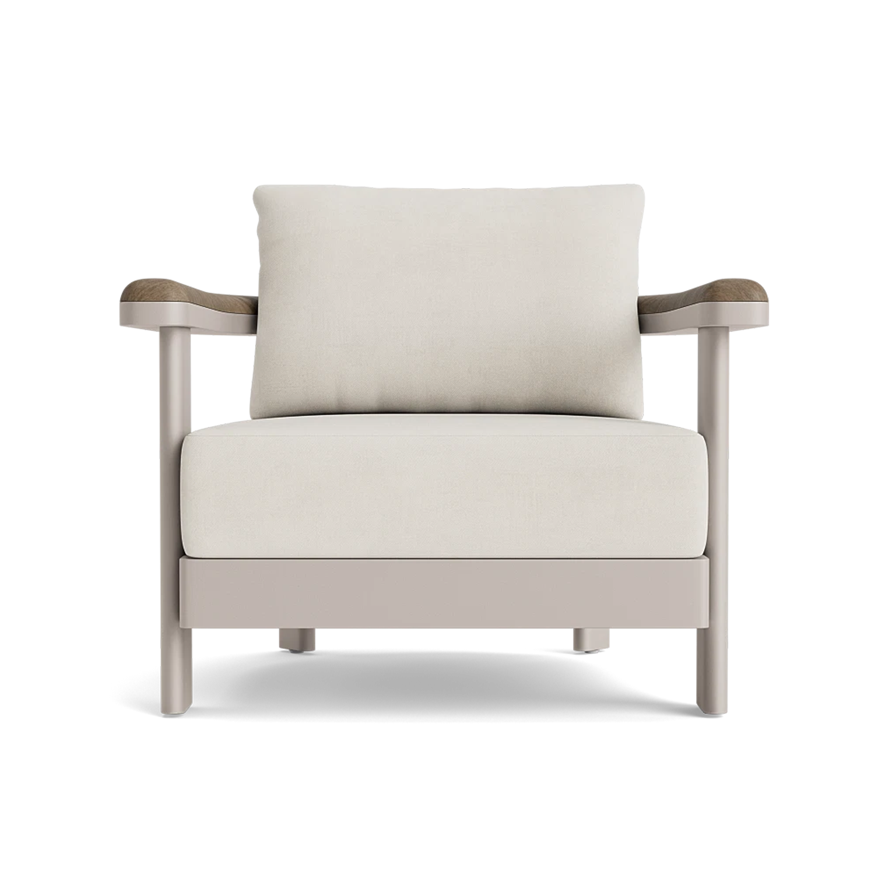 Modern Luca Lounge Chair with Premium Teak Wood - Perfect for Living Room, Patio, or Office Relaxation