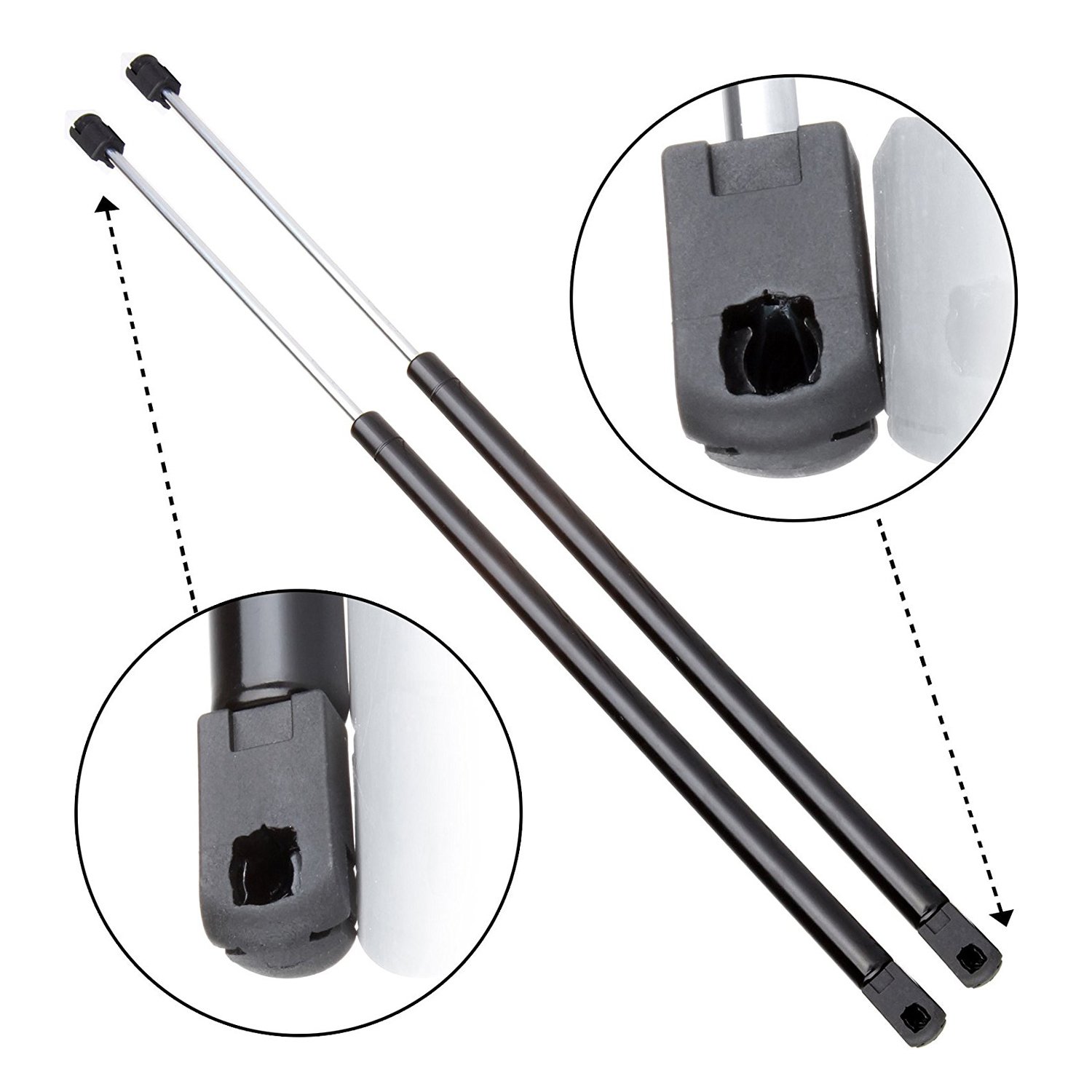 Rear Window Lift Supports Struts Shocks 4576 for Chevrolet Trailblazer 2002-2007 - Pack of 2 | Durable Replacement Parts for Smooth Rear Window Operation | Perfect for Off-Roading, Camping & Daily Commutes