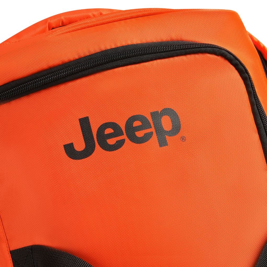 Jeep 73cm Duel Wheel Lightweight Medium Duffle Bag - Orange | Water-Resistant Travel Duffel for Gym, Sports, Camping & Weekend Getaways
