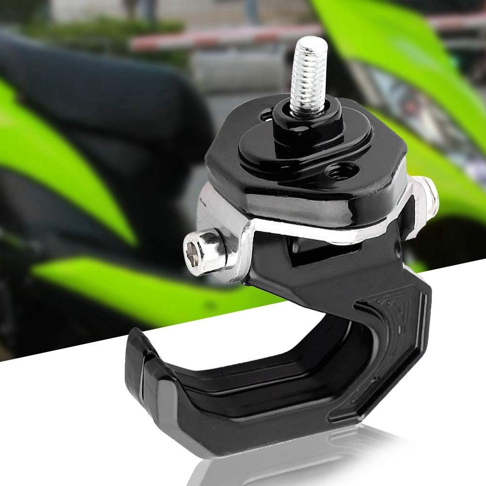 Universal Motorcycle Hanger Hook - Durable Aluminum Alloy Luggage Bag Hook Holder for Motorcycles (Black/Silver) - Perfect for Touring, Commuting & Storage Organization
