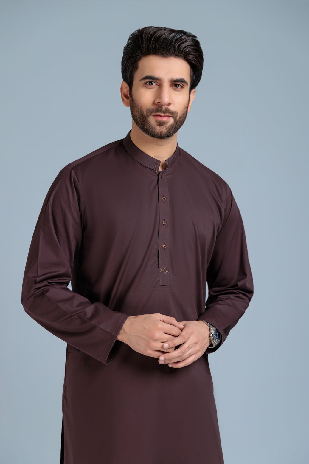 Premium Blended Coffee Kurta Shalwar Set - Traditional Pakistani Outfit for Men & Women - Perfect for Eid, Weddings & Special Occasions