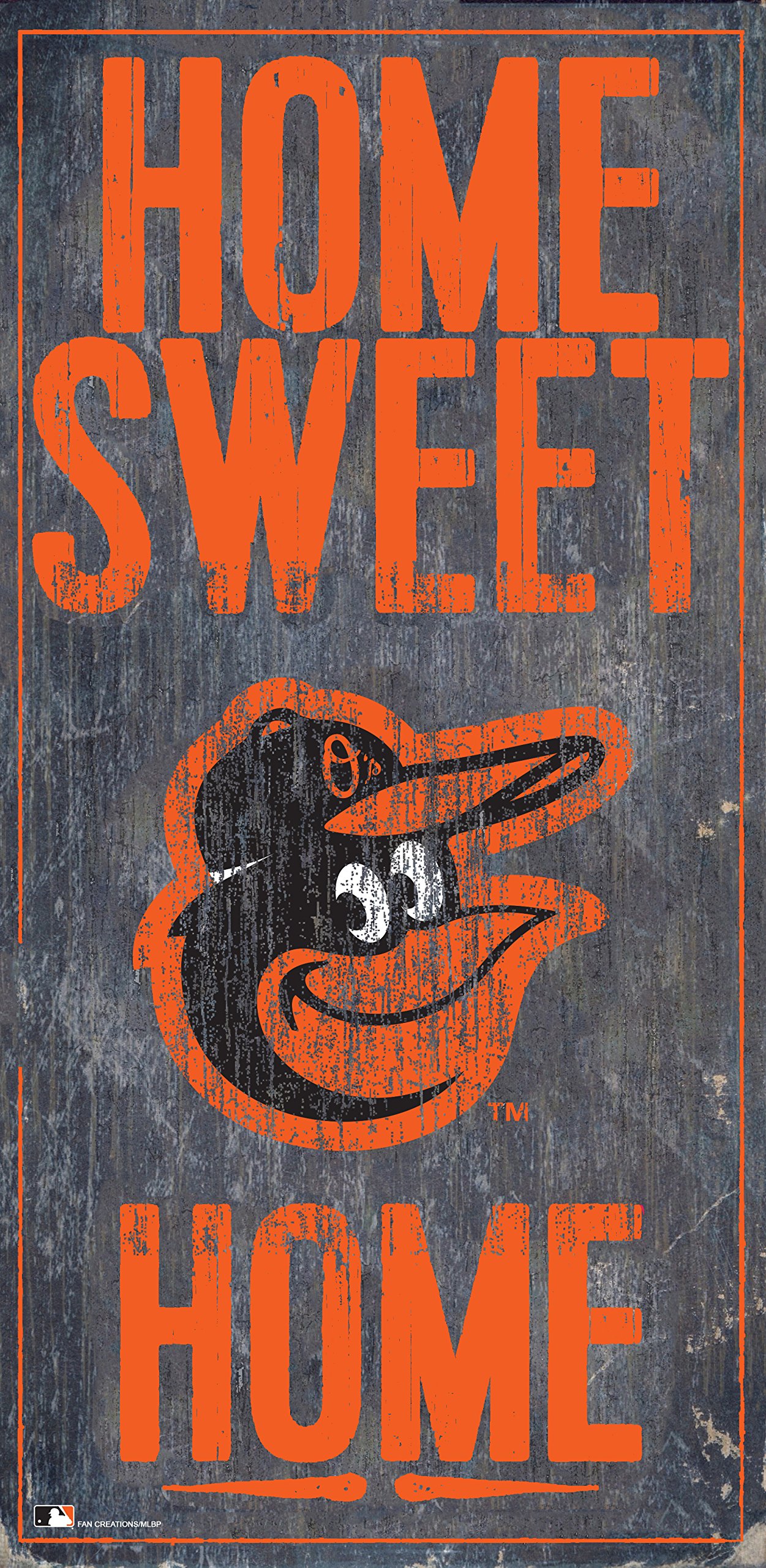 Orioles 6x12 Inch Home Sweet Home Wooden Wall Sign - Perfect for Farmhouse Decor, Living Room, Bedroom & Front Porch