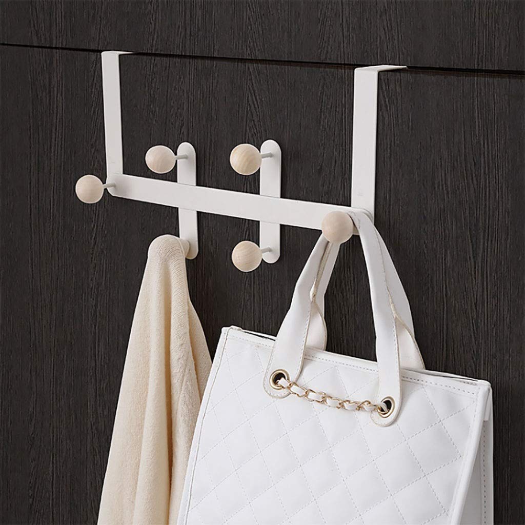 Wall Mounted Door Hook - Space Saving Coat & Towel Rack for Bathroom Storage