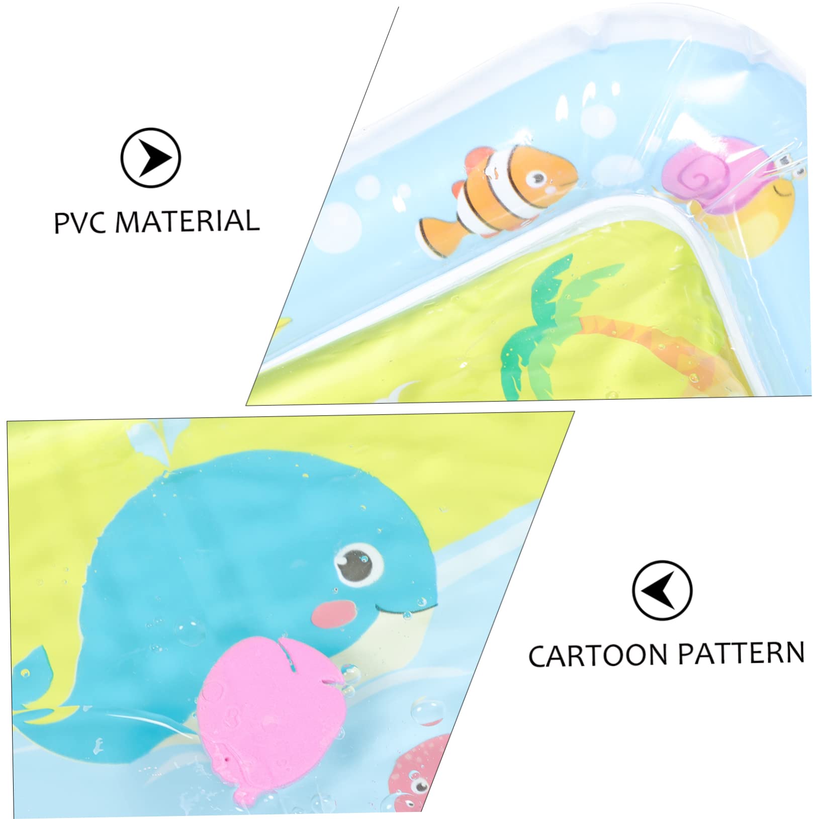 ORFOFE Inflatable Baby Water Play Mat - Sensory Tummy Time Activity Mat for Infants & Toddlers - Non-Toxic PVC, Portable & Easy to Clean - Perfect for Indoor/Outdoor Play, Developmental Learning & Sensory Exploration