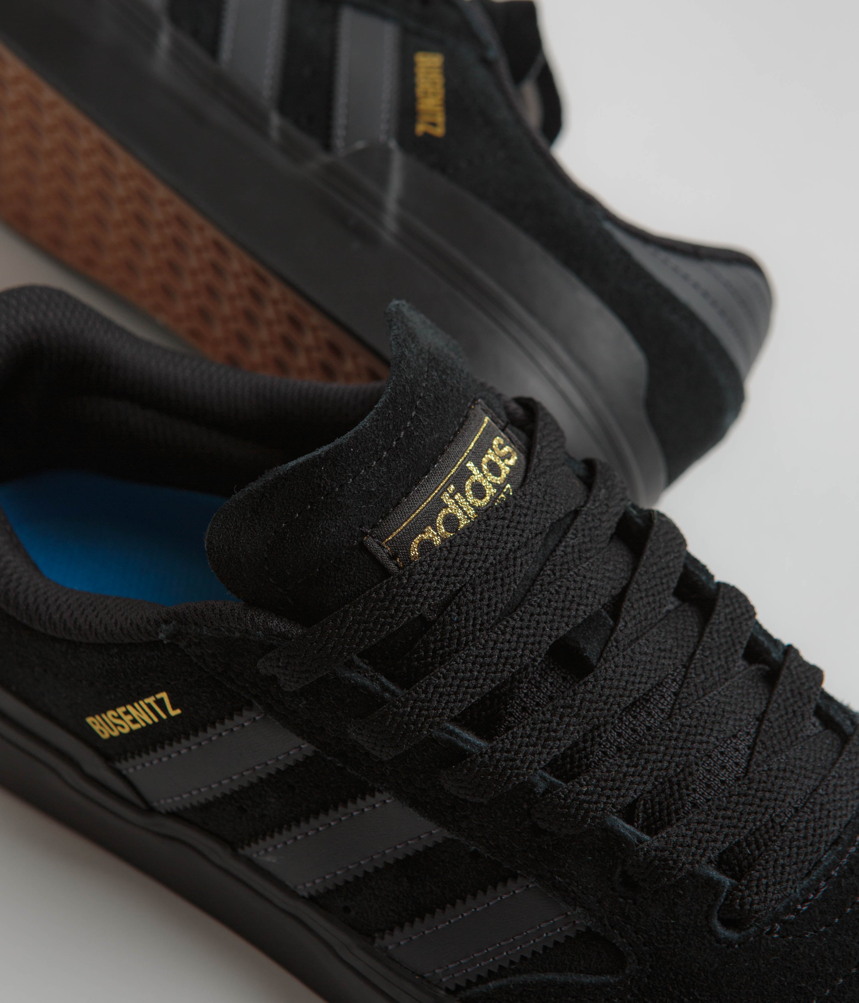 Adidas Busenitz Vulc II Skate Shoes for Men - Core Black / Carbon / Core Black - Lightweight & Durable for Skateboarding & Streetwear Fashion
