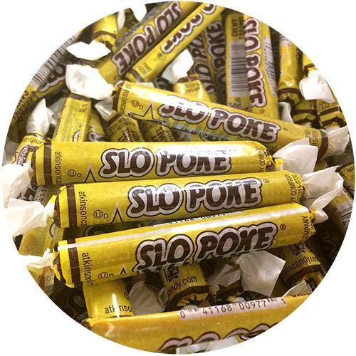 Slo Poke Chewy Caramel Candy - 3 LB Bulk Bag | Old-Fashioned Caramel Treats | Perfect for Halloween, Parties & Movie Nights