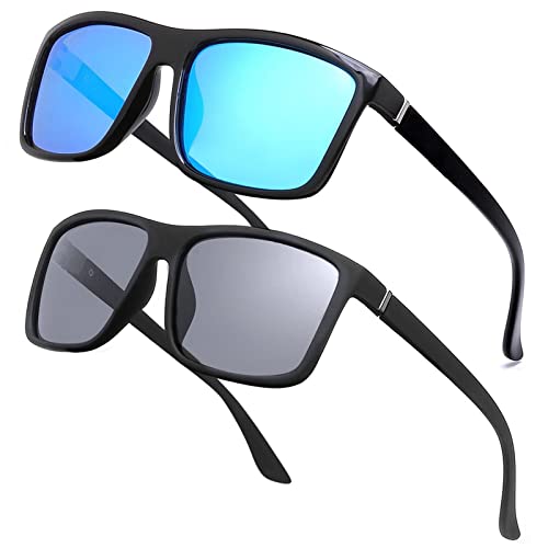 B21 Glossy Black/Blue Mirror + Matte Black/Mercury Mirror