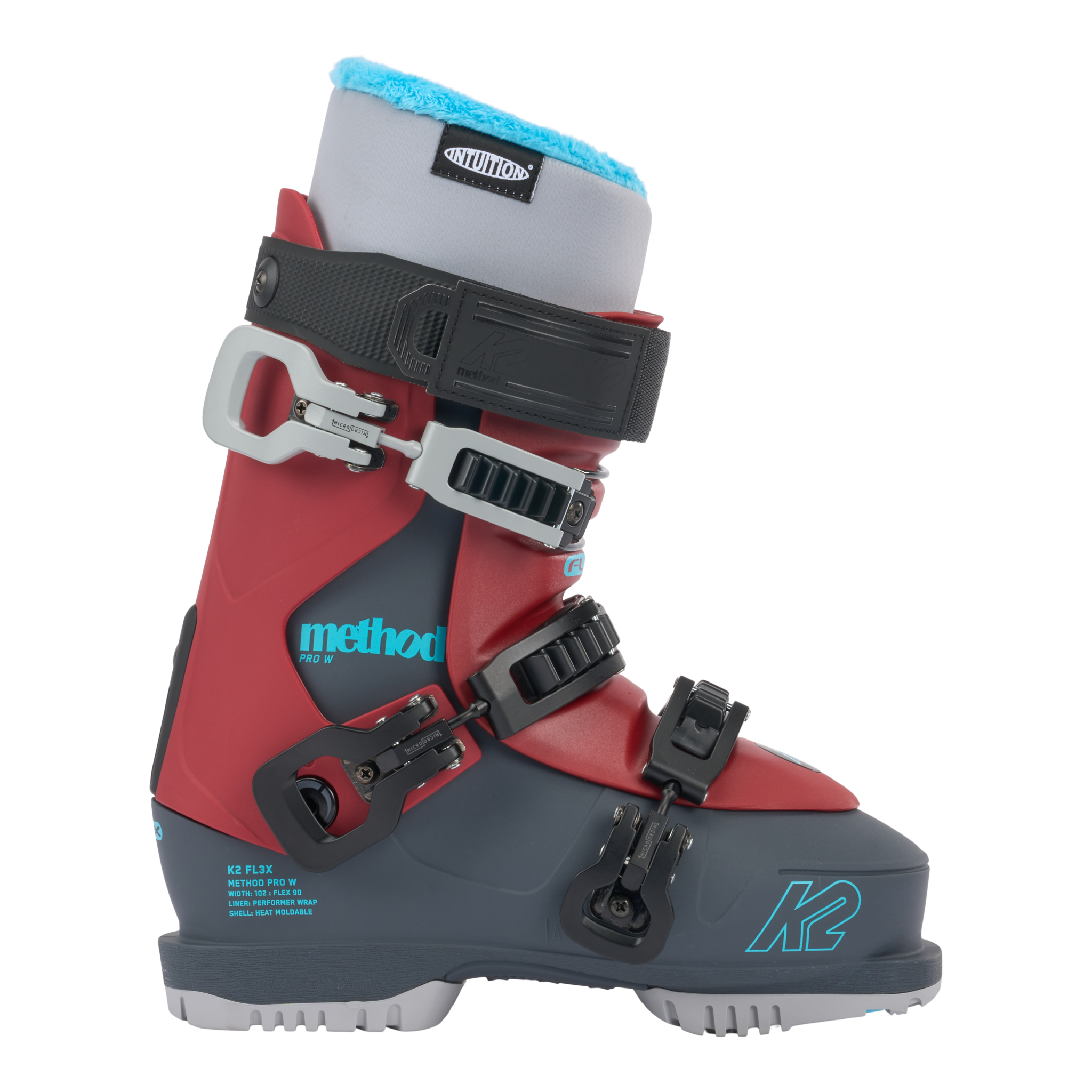 K2 2024 Method Pro W Ski Boot - Women's High-Performance Ski Boots for All-Mountain & Freeride - Perfect for Powder, Groomers & Backcountry Adventures