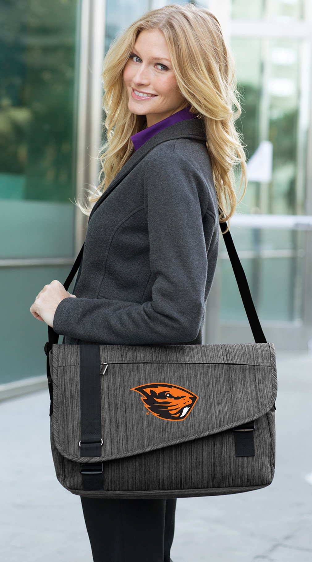 Premium Oregon State Laptop Messenger Bag - Durable OSU Beavers Themed Computer Briefcase for Students & Professionals | Perfect for Campus, Work & Travel