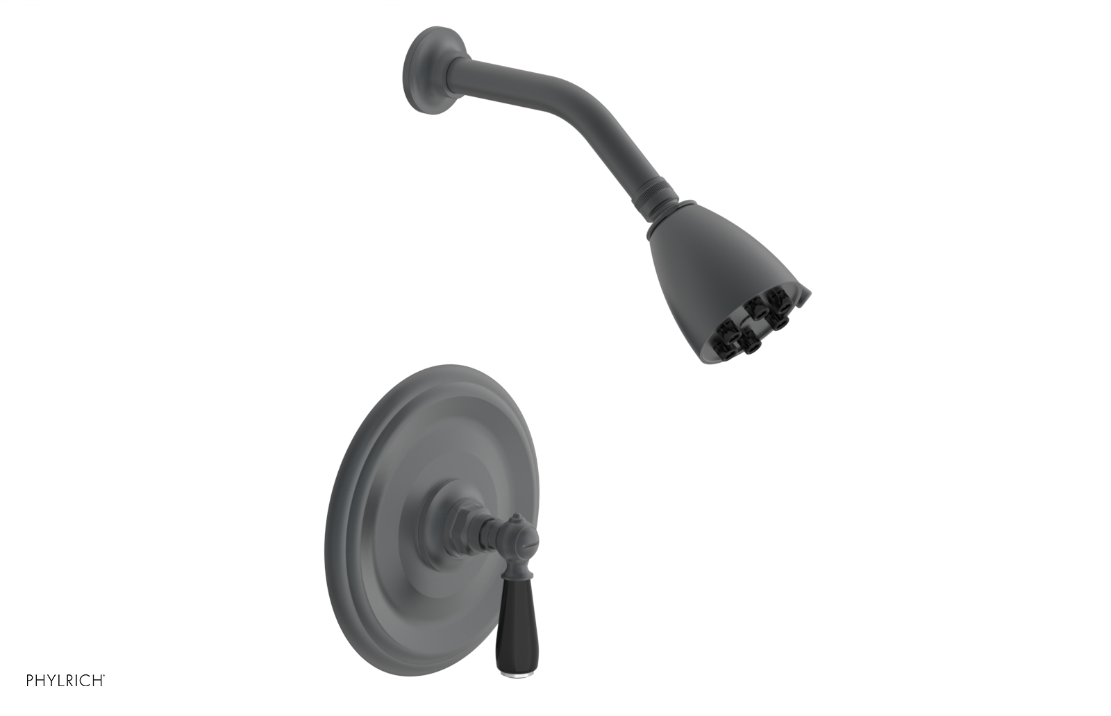 Jamestown Pressure Balance Shower Set with Lever Handle & Black Accents - 165 22 Series for Modern Bathroom Upgrade | Perfect for Home Renovation & Spa-Like Shower Experience