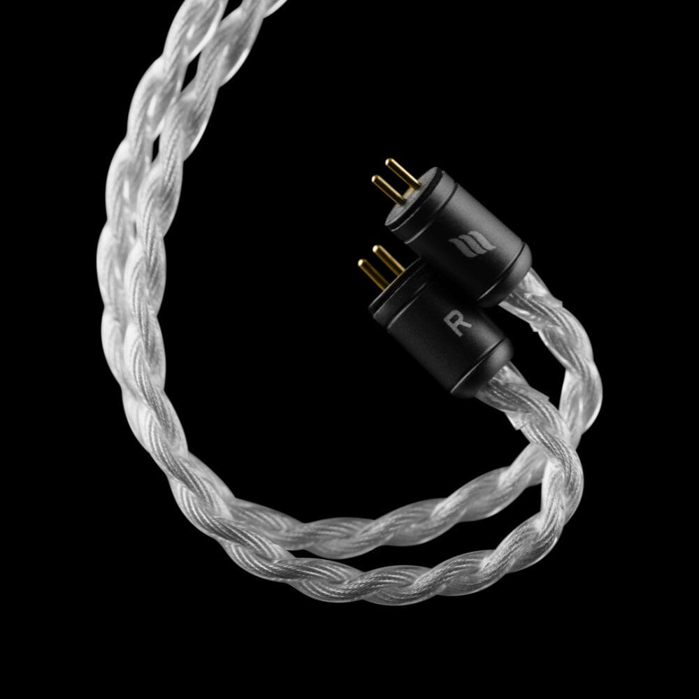 Premium Effect Audio Signature Series Cadmus Lite 4-Wire Silver Earphone Cable - HiFi Upgrade for IEMs | Perfect for Audiophiles & Music Lovers at Home or On-The-Go