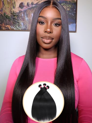 Yaki Straight Hair Bundle Natural Color