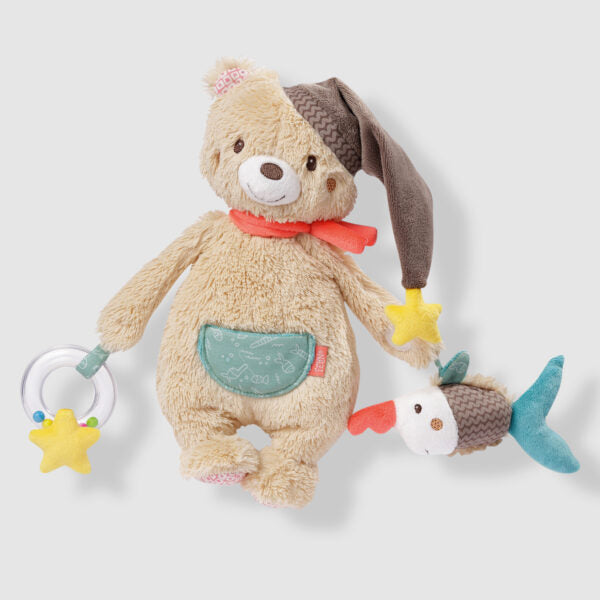 Bruno the Soft Play Activity Bear - Cuddly Plush Toy for Babies & Toddlers | Perfect for Playtime, Nursery Decor, and Gift Giving