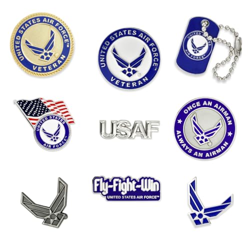Veteran Set of 9 Nickel and Gold Plated