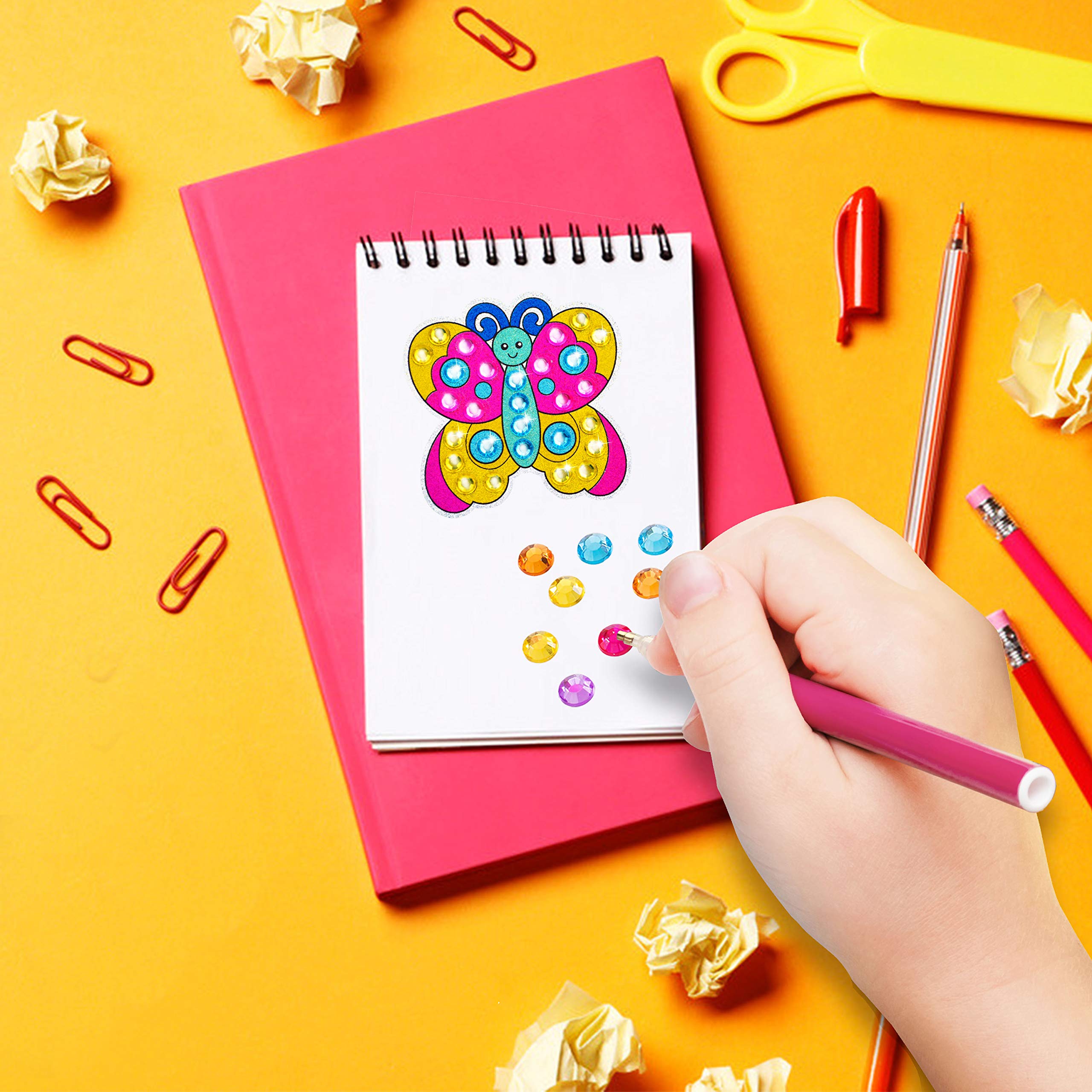 Easter DIY Diamond Painting Kit for Kids - Gem Art Craft with Suncatchers & Keychains | Easter Arts & Crafts Supplies, Creative Activity, Party Decorations | Perfect for Easter Gifts, Classroom Projects & Holiday Decor