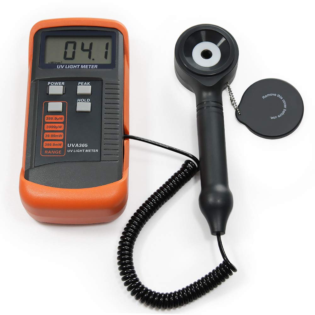 Professional UVA365 UV Light Meter - Accurate UVA Light Tester for Sun Protection, Tanning Beds & UV Lamp Testing | Home, Salon & Laboratory Use