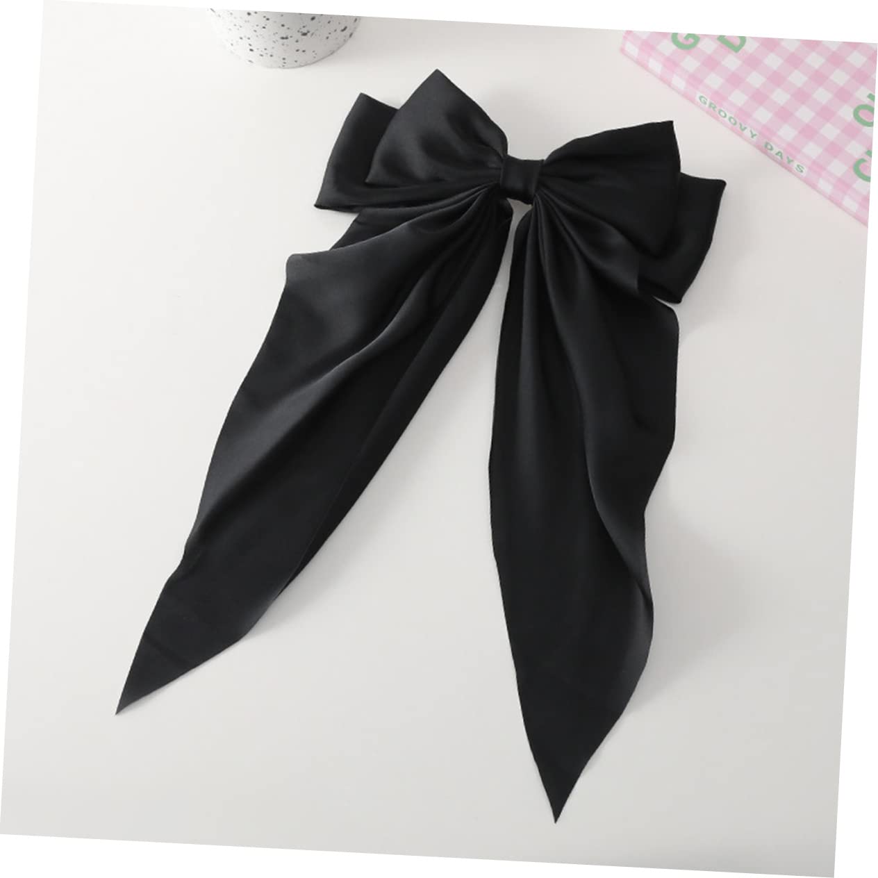 Minkissy 4 Sets Elegant Bowknot Hair Clips for Women - Large Hair Bows, Ribbon Hair Accessories (8 Pieces) - Perfect for Weddings, Parties, and Everyday Styling