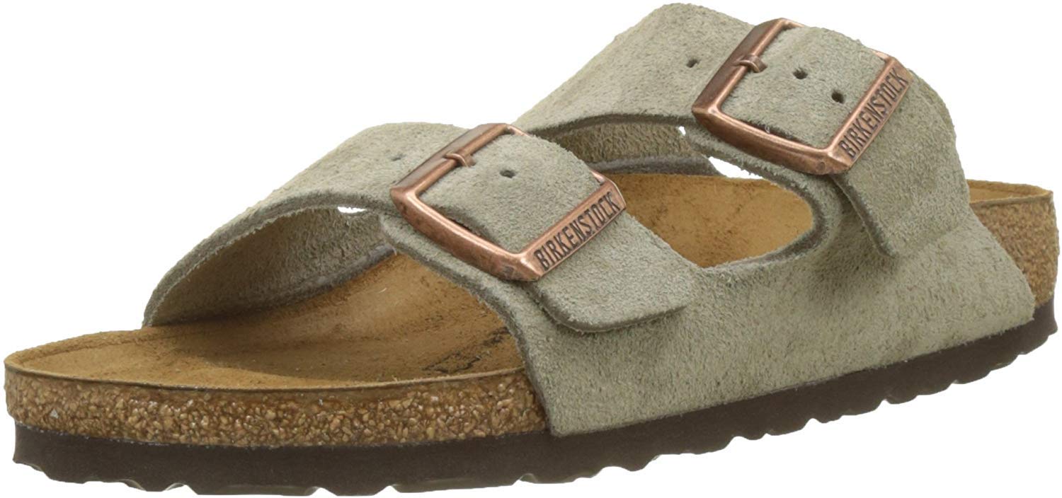 Birkenstock Women's Arizona Soft Footbed Sandals - Comfortable & Supportive Leather Slides for Casual Wear, Walking, and Everyday Use