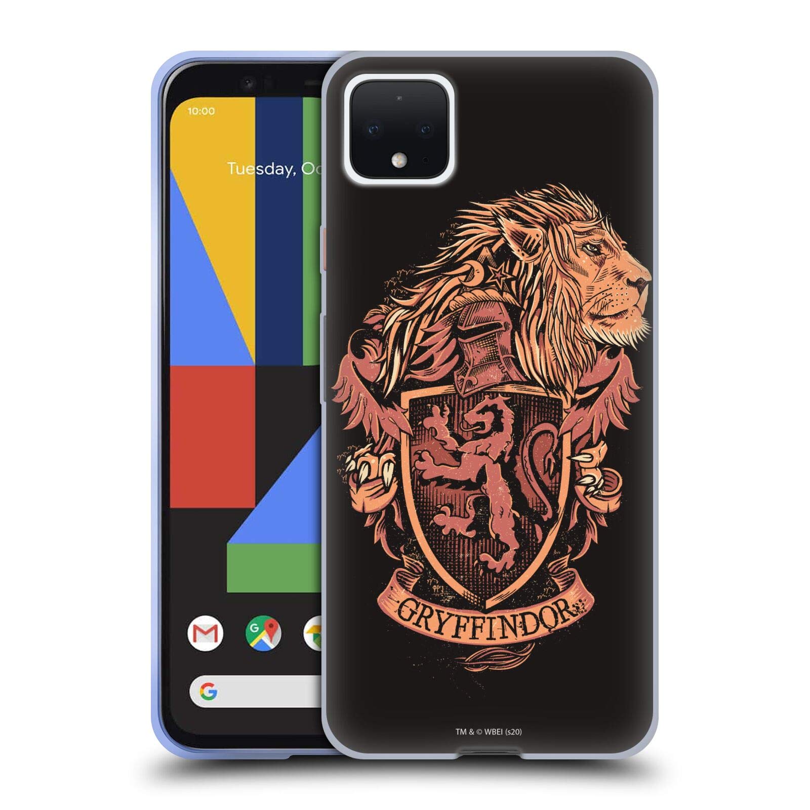 Harry Potter Gryffindor Case for Google Pixel 4 XL - Soft Gel Phone Cover for Fans