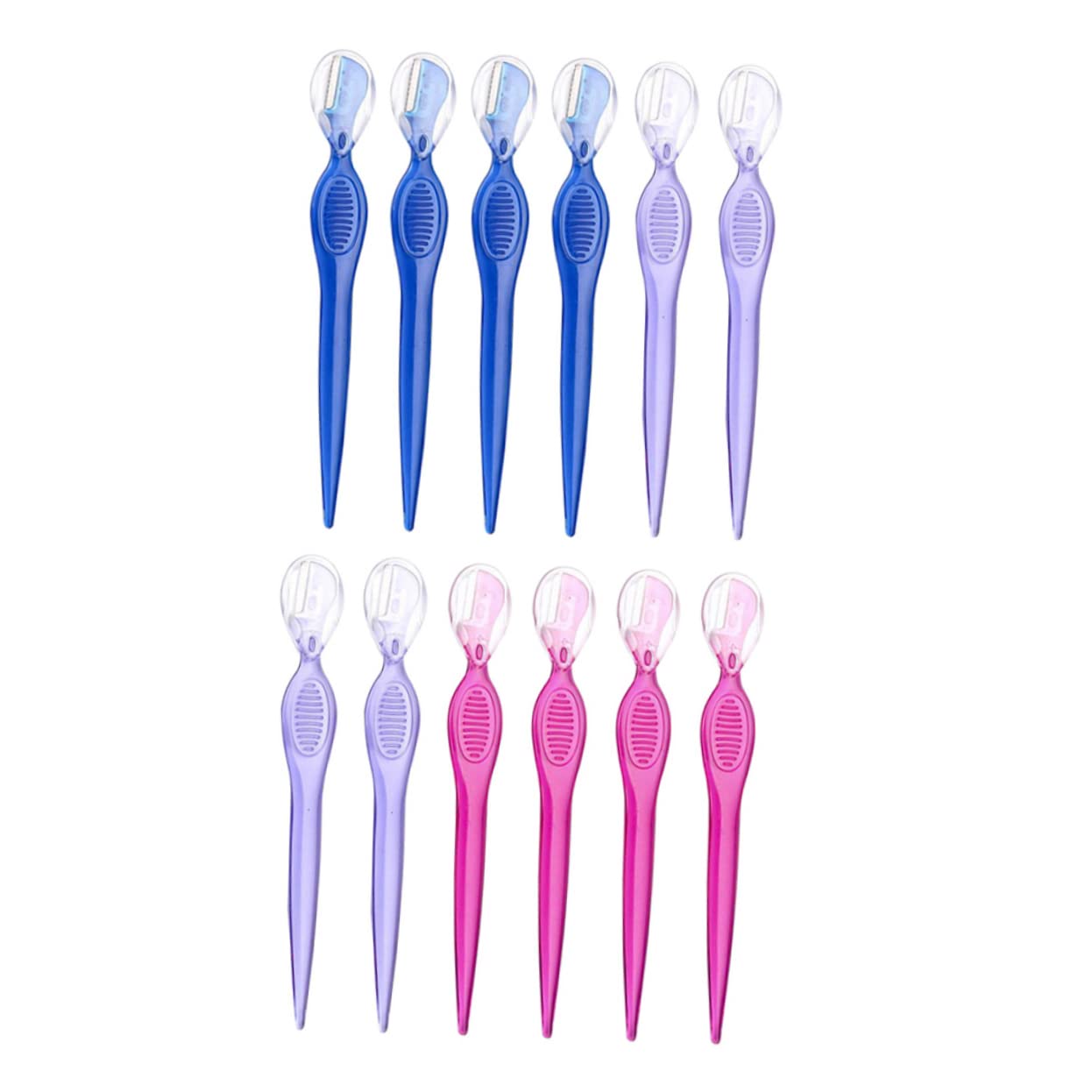iPetboom 12-Pack Eyebrow Trimmers & Facial Razors for Women - Precision Eyebrow Shapers, Pluckers & Makeup Tools - Portable Grooming Kit for Eyebrows, Face & Beauty Care - Perfect for Home, Travel & Salon Use