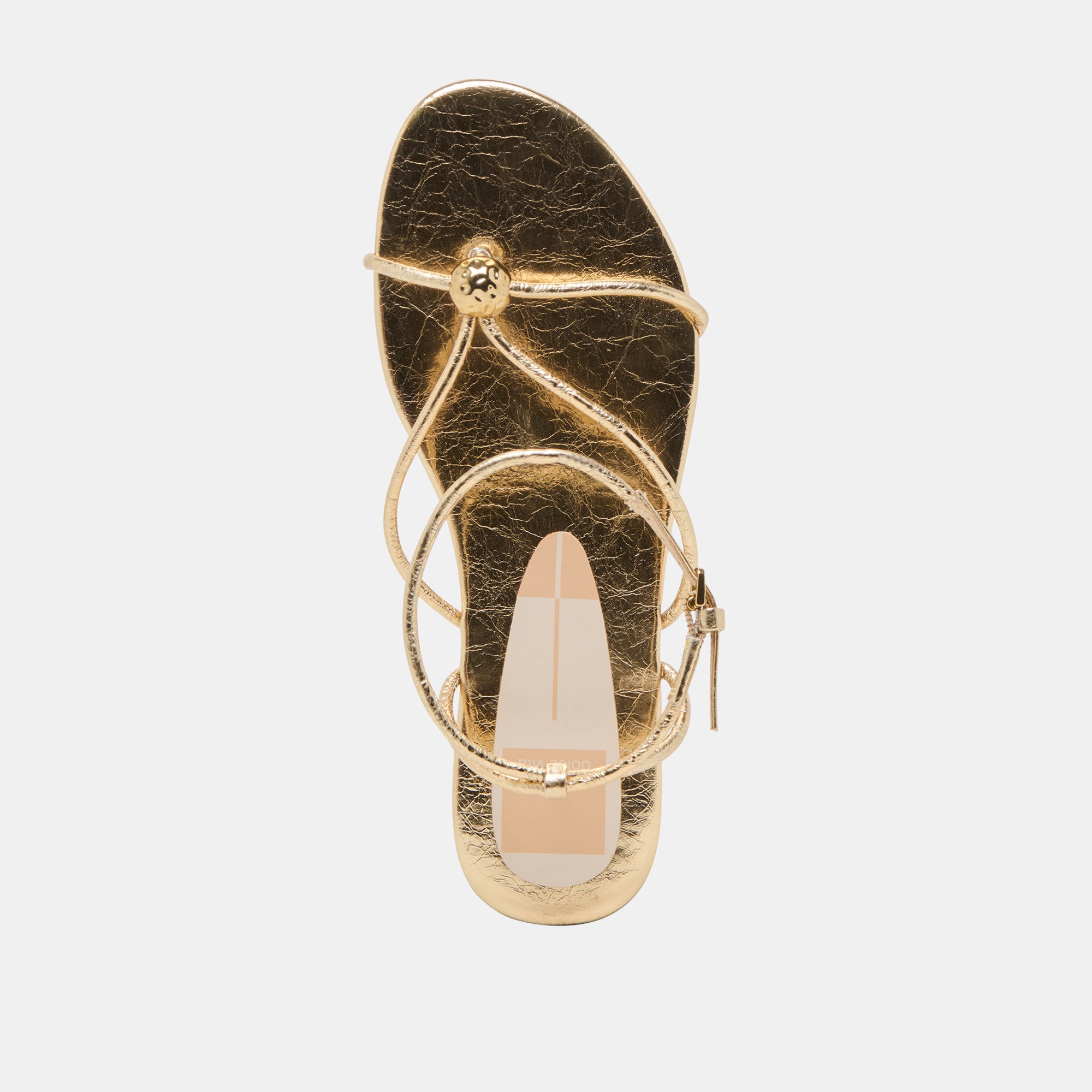 KENLEY Women's Gold Leather Sandals - Comfortable & Stylish Summer Casual Footwear for Beach, Vacation, and Everyday Wear