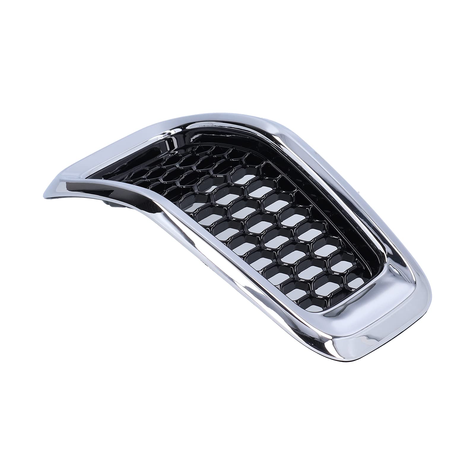 7-Piece ABS Front Grille Insert with Chrome Frame - Compatible with Jeep Cherokee 2014-2018 | Durable Grill Guard Trim Accessory for Off-Road Protection & Style Enhancement