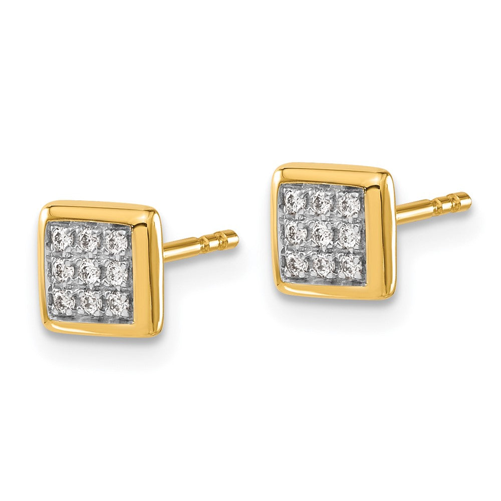 14K Gold Diamond Stud Earrings for Women - EM5471 010 YA - Elegant Everyday Jewelry for Work, Party & Special Occasions