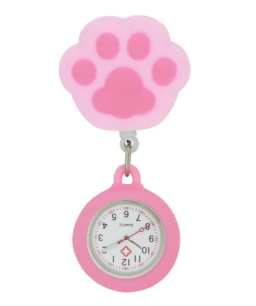 Retractable Nurse Watch with Second Hand for Nurses & Doctors - Clip-on Lapel Watch for Medical Professionals