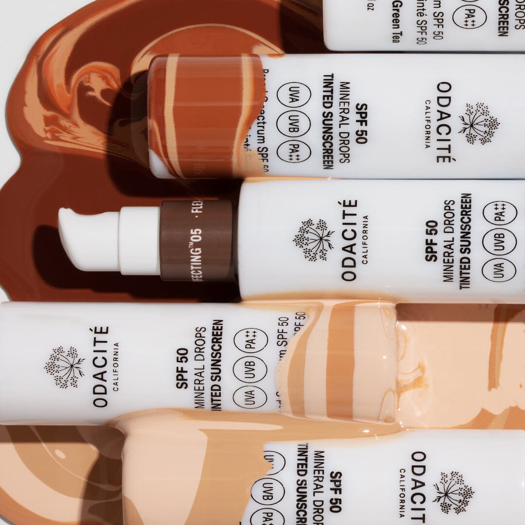 SPF 50 Flex Perfecting™ Mineral Drops Tinted Sunscreen - Oil-Free, Non-Greasy Face Sunscreen for Daily Protection | Perfect for Beach, Outdoor Activities & Sensitive Skin Care
