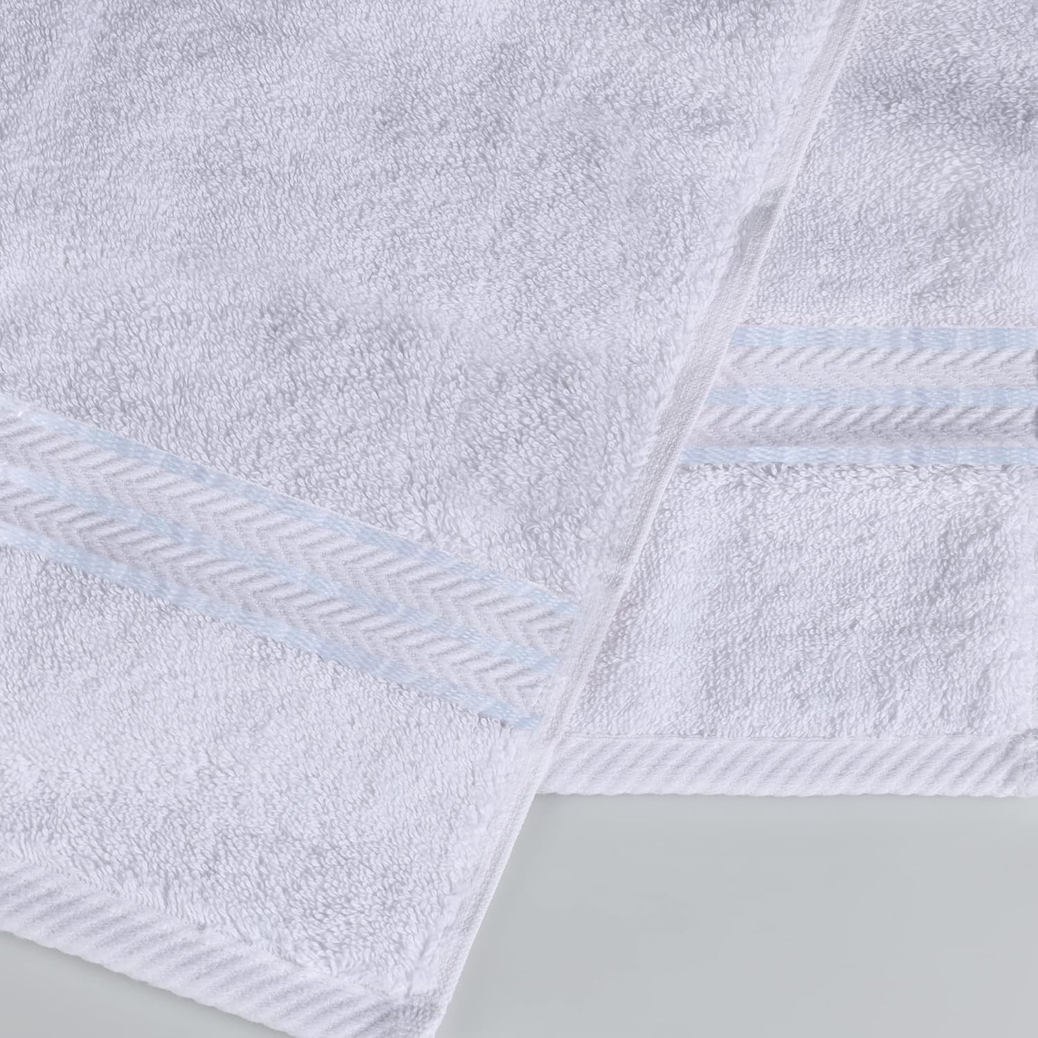Premium Turkish Cotton Ultra Plush 8-Piece Bath Towel Set - Super Absorbent, Soft & Luxurious for Spa, Bathroom, and Beach Use