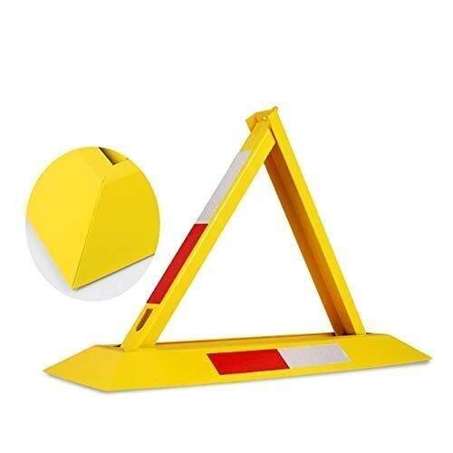 Heavy Duty Parking Barriers & Bollards - Anti-Crash Fixed Parking Stops for Cars, Trucks & Vehicles - Durable Triangular Parking Space Locks for Driveways, Garages & Commercial Lots - Perfect for Securing Parking Spots & Preventing Unauthorized Parking
