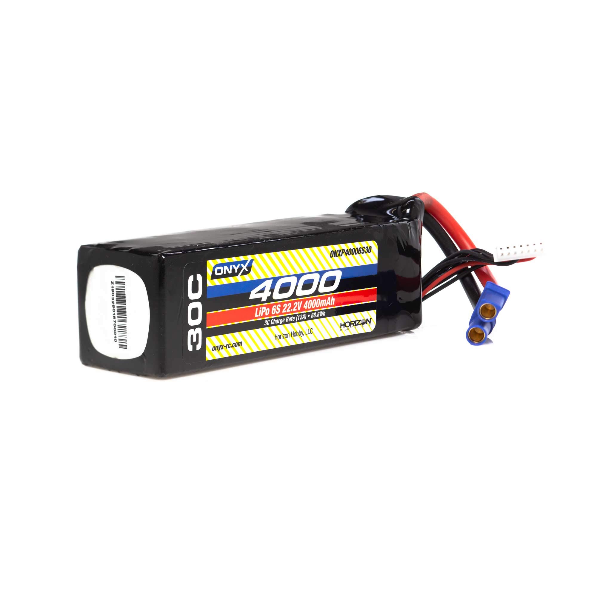 **Onyx 22.2V 4000mAh 6S 30C LiPo Battery with EC5 Connector - High-Performance RC Airplane Battery for Drones, FPV, and RC Models**