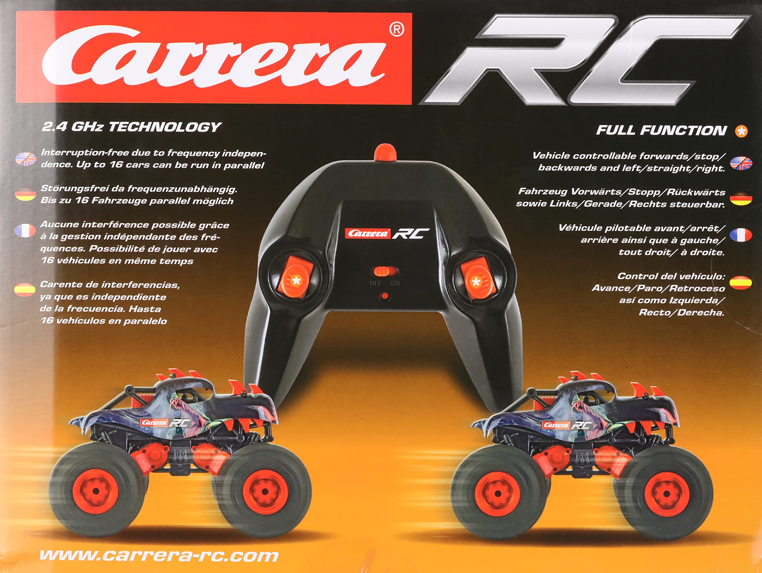 Carrera RC Remote Control Car - 1:24 Scale High-Speed Racing Toy (Model 370160136) - Perfect for Indoor & Outdoor Racing, Kids Birthday Gifts, and Family Game Nights