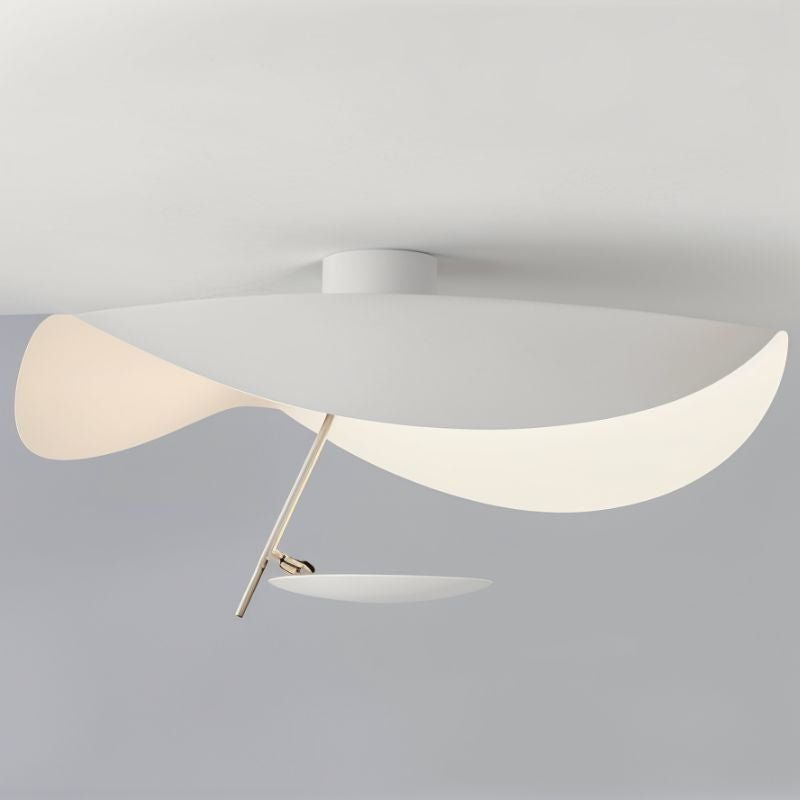 Modern Giorgio Ceiling Light Fixture - Elegant LED Flush Mount Lighting for Bedroom, Living Room & Kitchen - Energy Efficient Home Decor (Brushed Nickel Finish) - Perfect for Apartments, Dorms and Interior Design Projects