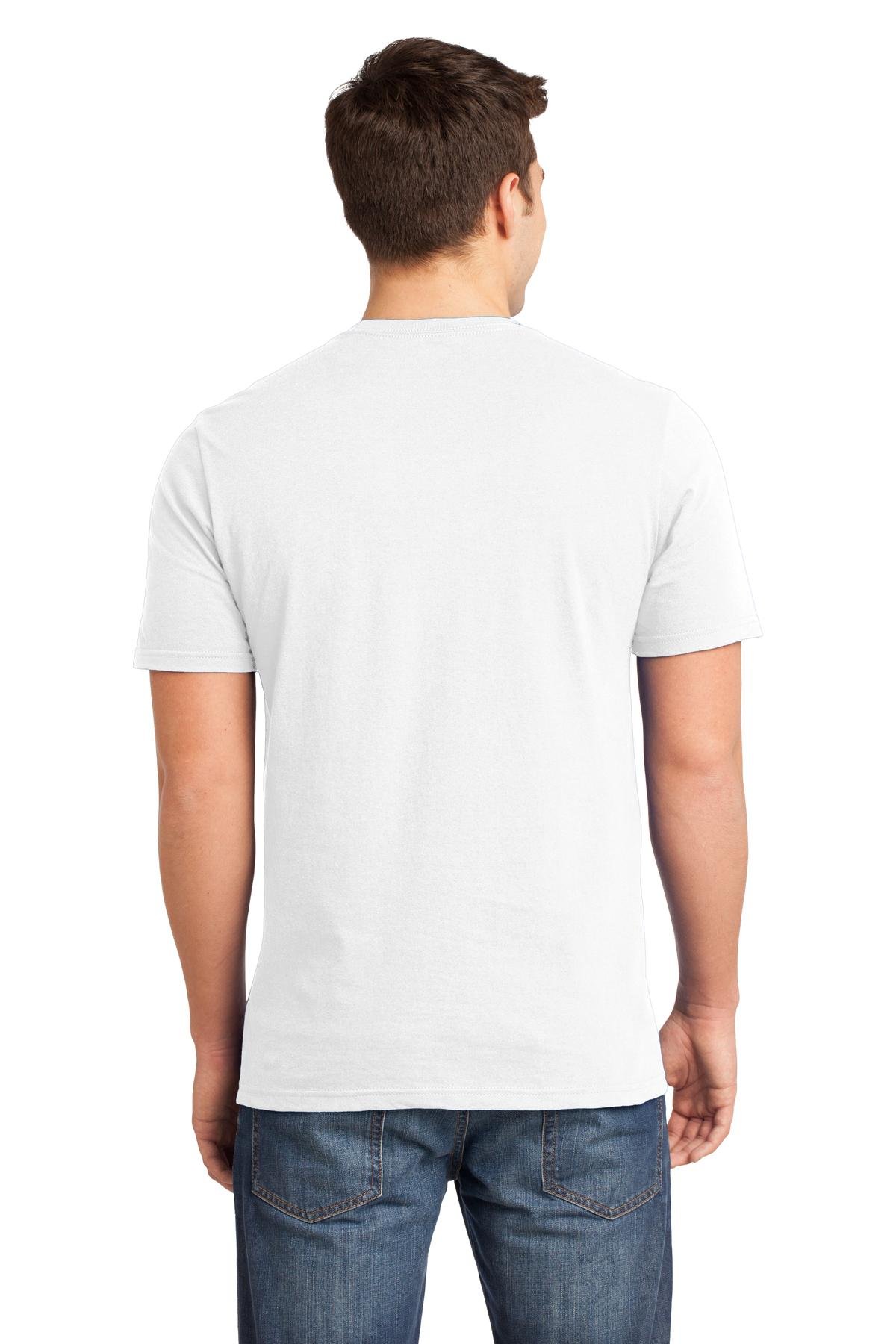 District - Men's Premium Essential T-Shirt DT6000 White | Soft Cotton Crewneck Tee for Casual Wear, Street Style & Everyday Comfort