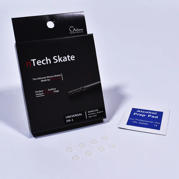Nitro Factory Devices nTech Mouse Skates - Universal Dots Duracon DR 1 - Premium Gaming Mouse Feet for Smooth Gliding on Hard & Soft Mouse Pads - Perfect for FPS, MOBA & Esports Gaming