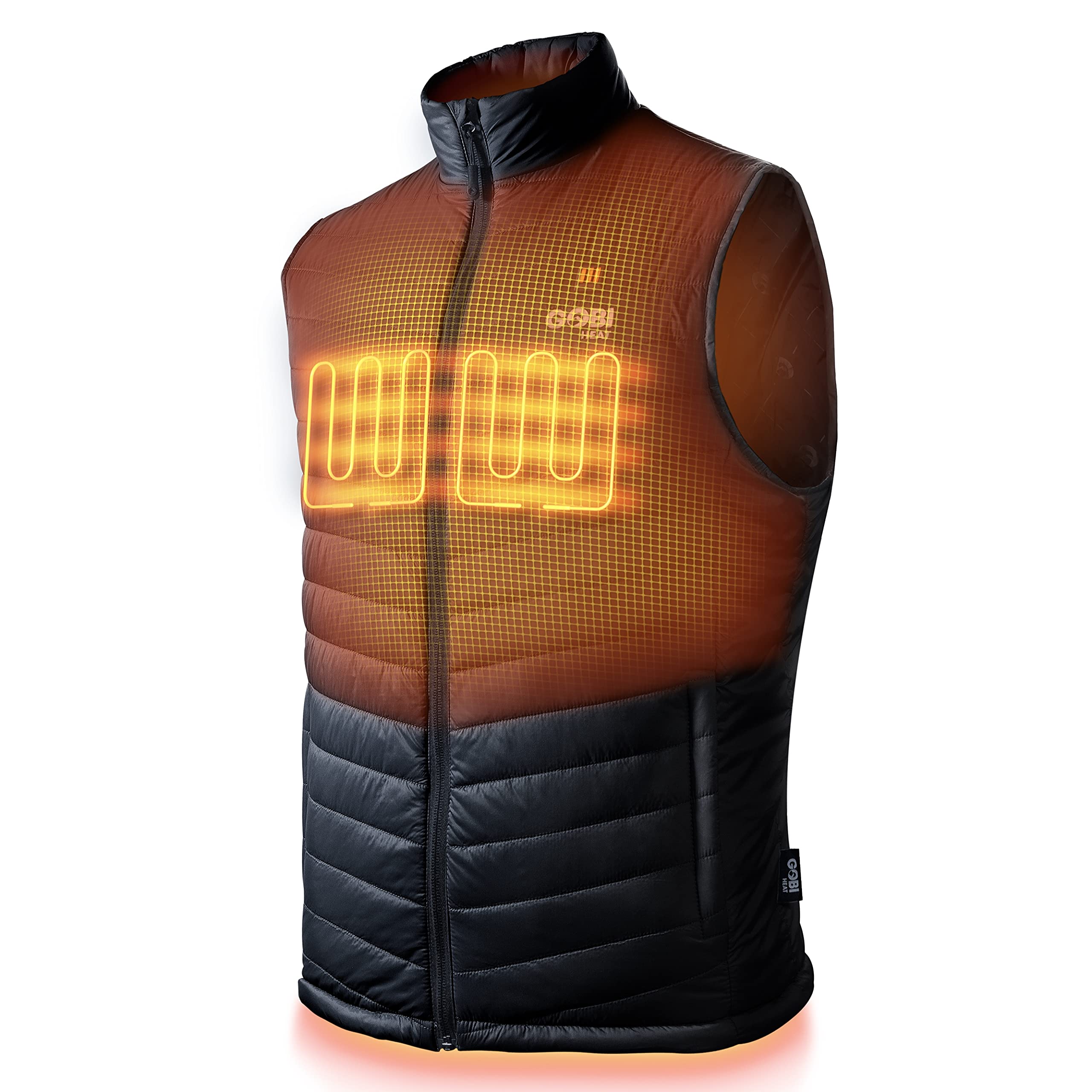 Dune Men's Heated Vest with Battery & Charger - 10 Hours Heating | Machine Washable | Winter Outdoor Activities, Hiking, Camping, and Cold Weather Wear