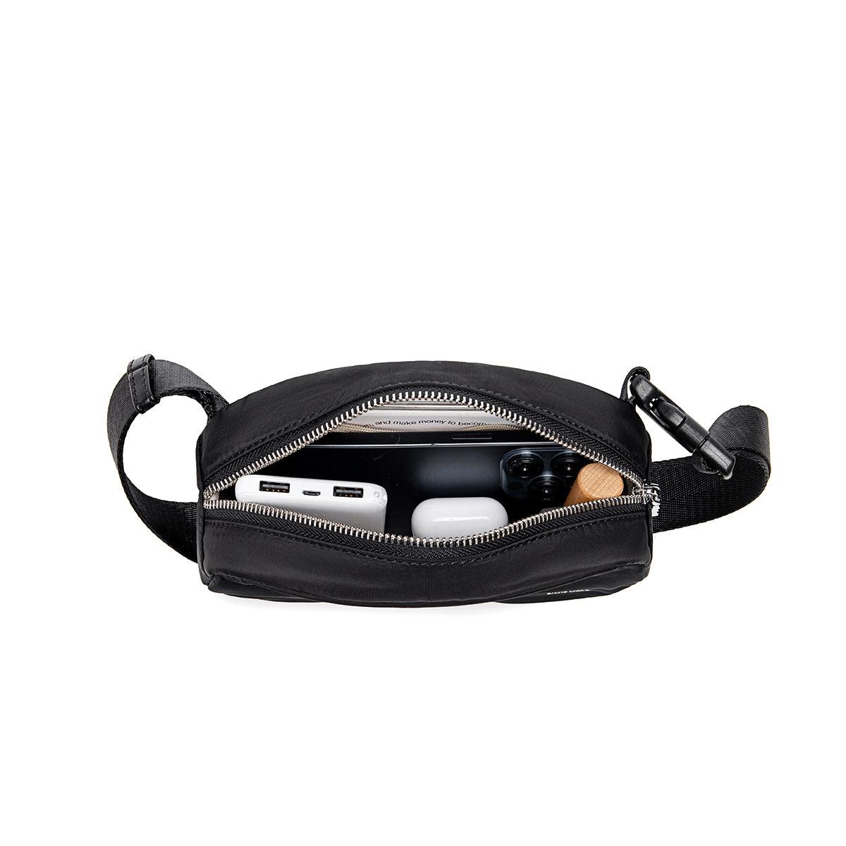 Lavender Nylon Bean Belt Bag - Waist Pack for Running, Hiking & Travel - Hands-Free Crossbody Fanny Pack for Women & Men