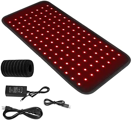 2022 Upgraded 660nm LED Red Light & 850nm Near Infrared Light Therapy Belt - Large Wearable Wrap for Pain Relief, Muscle Recovery & Skin Rejuvenation | Perfect for Home Use, Physical Therapy & Post-Workout Recovery