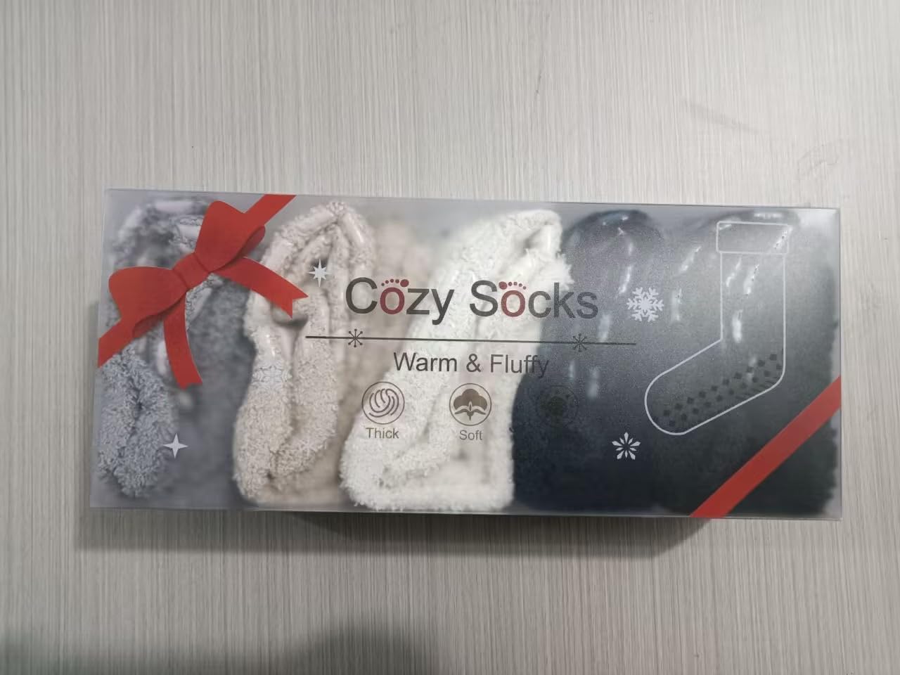 **Women's Fluffy Non-Slip Slipper Socks - 5/6 Pairs Warm Winter Fuzzy Socks with Grips for Women & Girls - Ultra Soft Cozy Home Sleeping Socks for Cold Nights & Relaxation**